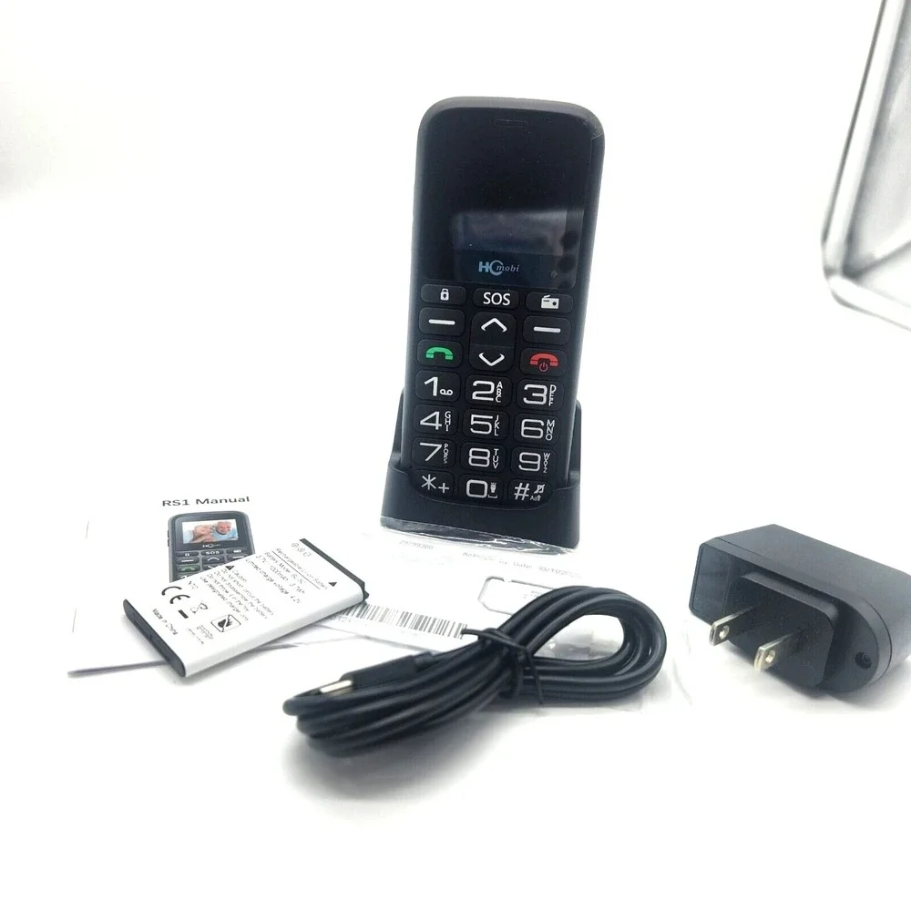 4G LTE Cell Phone Senior Big Buttons S.O.S. Button 1000mAh Battery Dual-SIM FM
